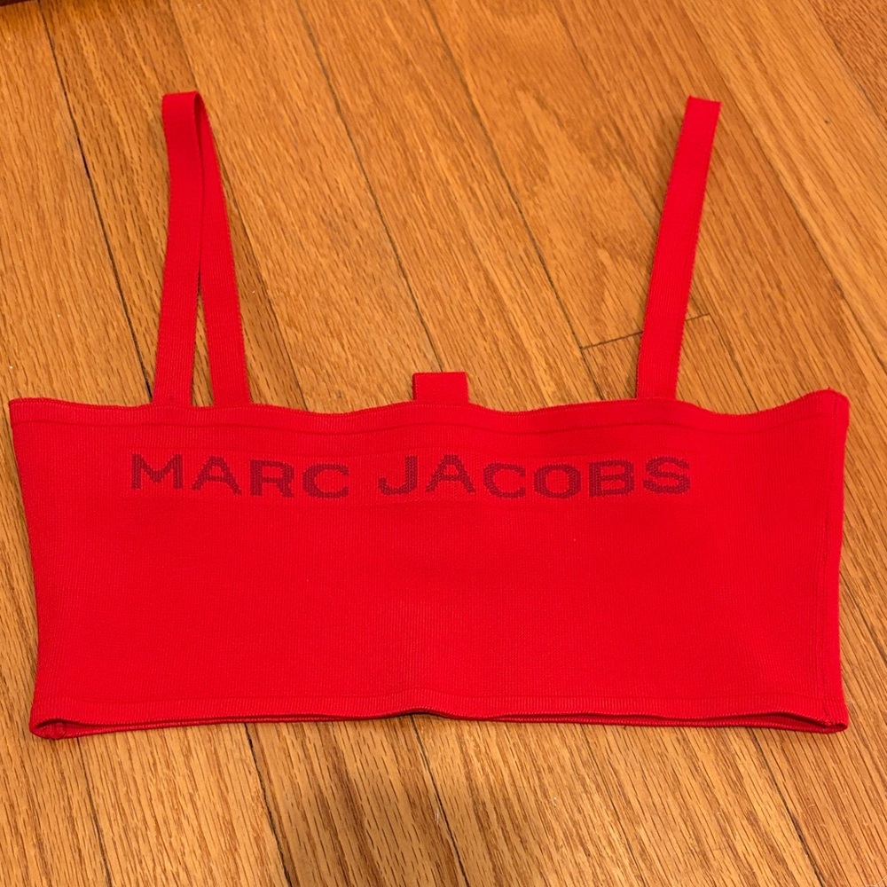 Marc Jacobs Vibrant Red Strapless Top